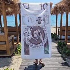 Kapitan Bomba Gadżety|Sportowe > Bardzo duży koc plażowy | Jachaś | za wycieraczką jest dycha 100x180cm