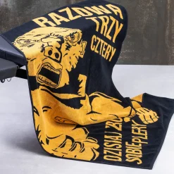 Kapitan Bomba Gadżety|Sportowe > Blok Ekipa | duży ręcznik kąpielowy 140×70 | żółto czarny – Spejson | nowy kolor!