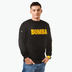 Kapitan Bomba Bluzy > Buza czarna, haft BOBA – żółty