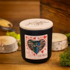Kapitan Bomba Gadżety > Duża świeca sojowa premium | Baby i Love You | 210 ml