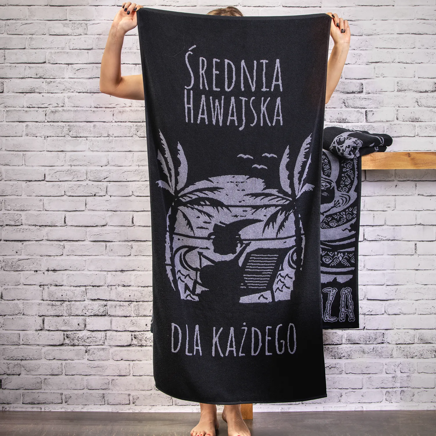 Kapitan Bomba Gadżety|Sportowe > Duży ręcznik kąpielowy | 140×70 | Średnia hawajska dla każdego | idealny na basen