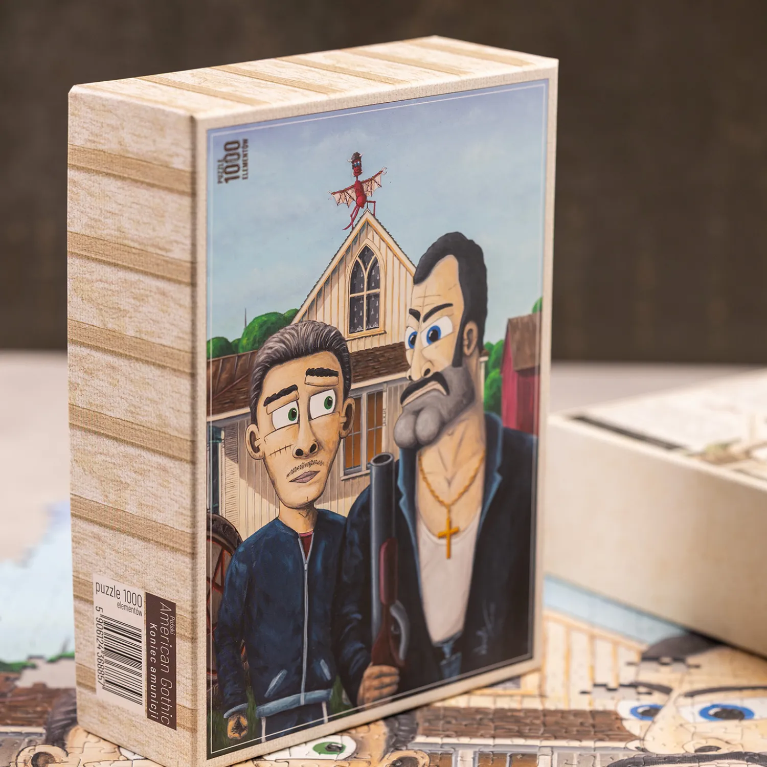 Kapitan Bomba Gadżety > Puzzle – Egzorcysta – American Gothic – koniec amunicji – plus extra magnes.