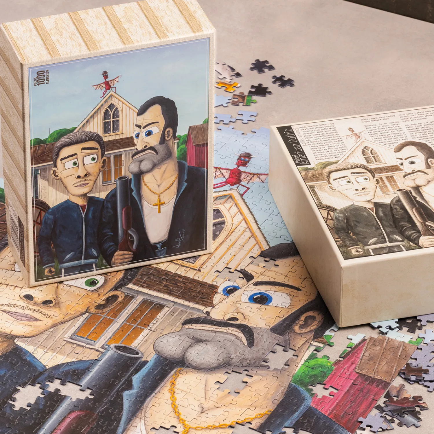 Kapitan Bomba Gadżety > Puzzle – Egzorcysta – American Gothic – koniec amunicji – plus extra magnes.