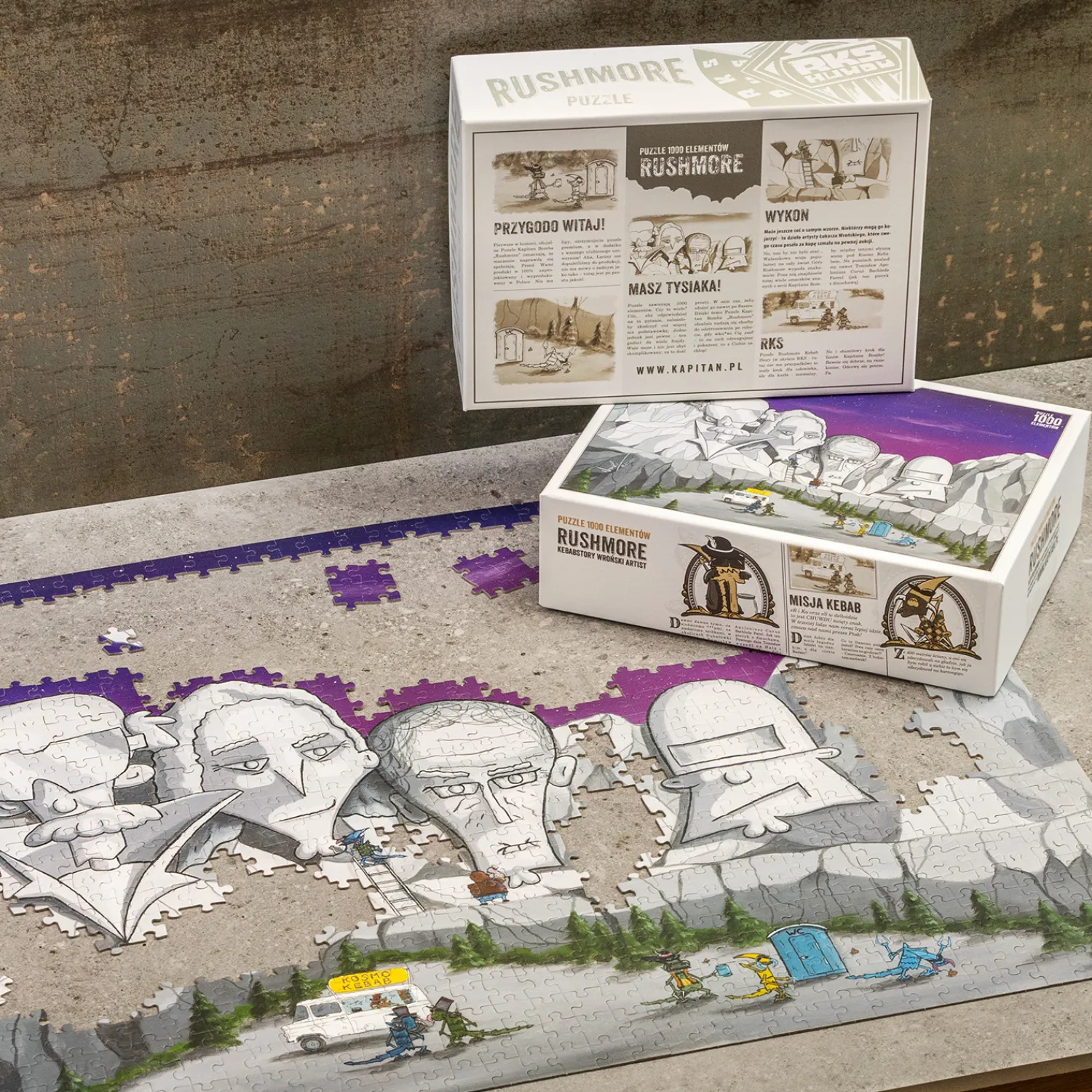 Kapitan Bomba Gadżety > Puzzle 500/1000 elementów – Rushmore