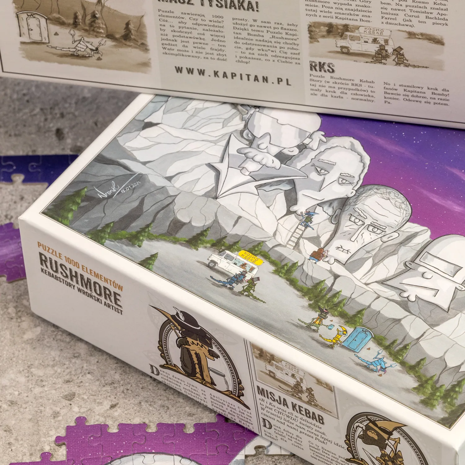 Kapitan Bomba Gadżety > Puzzle 500/1000 elementów – Rushmore