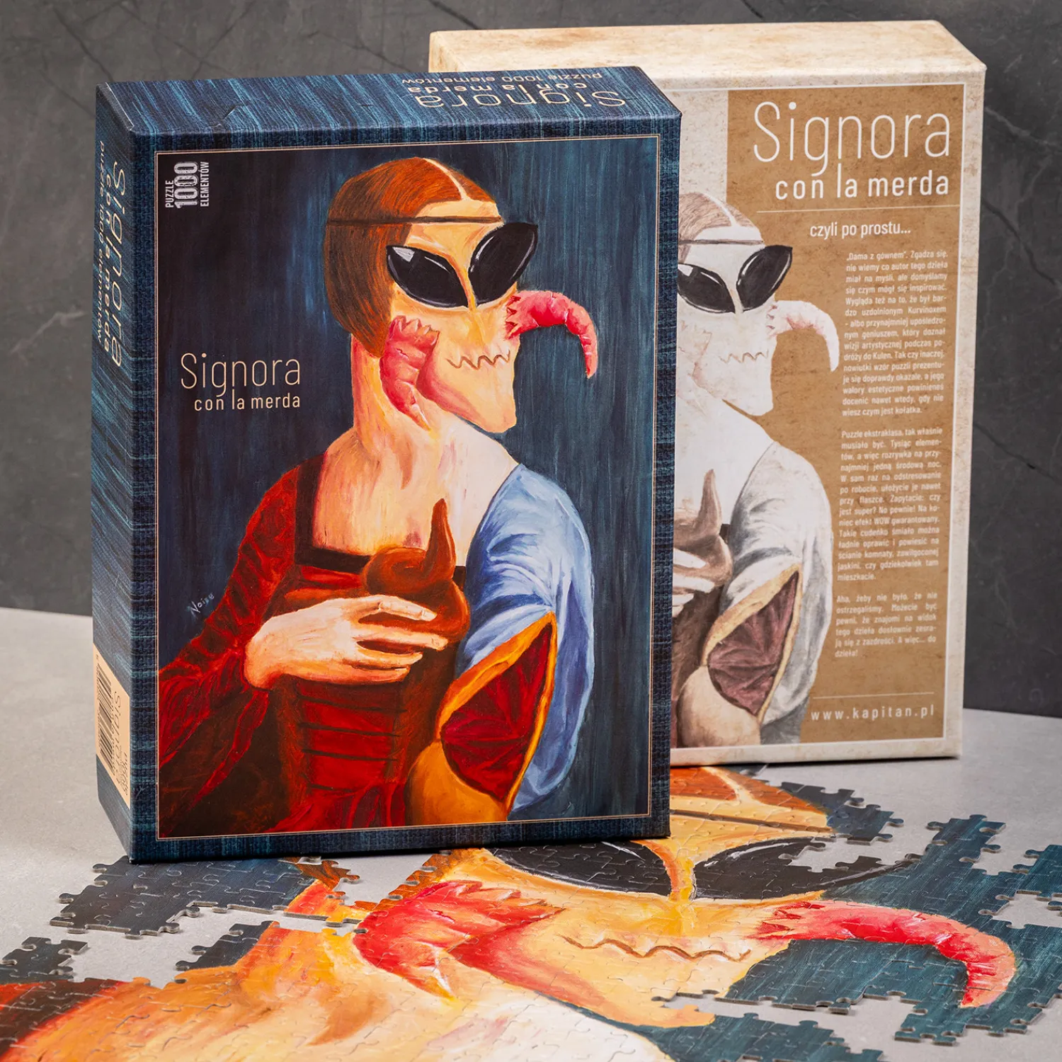 Kapitan Bomba Gadżety > Puzzle 1000 elementów – Signora con la merda