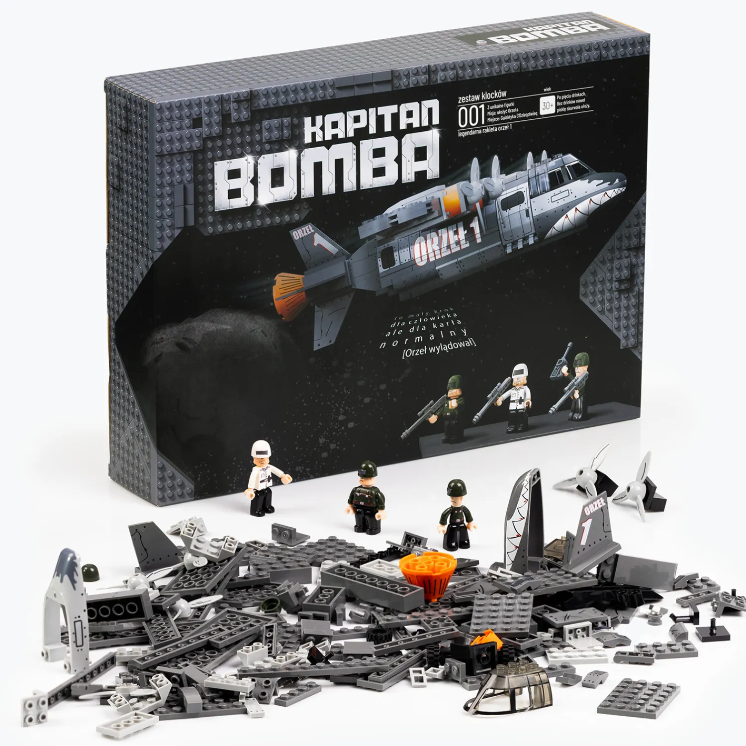 Kapitan Bomba Gadżety > Zestaw klocków – | Orzeł 1 | 3 figurki